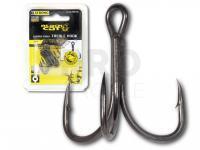 Black Cat Treble Hooks Curved Point DG Coating