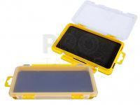 Box Meiho Slit Form J Foam Insert Case  - Clear / Yellow