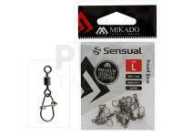 Mikado Round Snap with Swivel Size L - Nickel