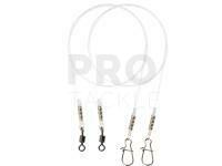 Mikado Jaws Predator Snap Fluorocarbon Leader - STRONG 35cm/15kg