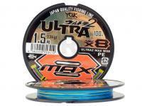 Braid Line YGK X-Braid Ultra2 Max WX8 100m #1 | 8.8kgf | Multicolor
