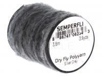 Semperfli Dry Fly Polyyarn 3.6m 3.9yds - Silver Grey