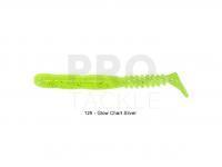 Soft Bait Reins Rockvibe Shad 3 inch - 129 Glow Chart Silver