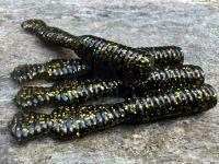 Soft Baits Great Fish GF2 Leech 60mm 1.8g - no scent - black & gold