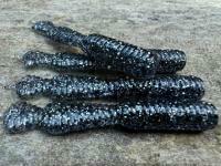 Soft Baits Great Fish GF2 Leech 60mm 1.8g - no scent - glitter graphite