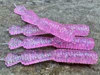 Soft Baits Great Fish GF2 Leech 60mm 1.8g - no scent - glitter pink