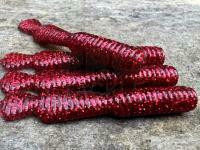 Soft Baits Great Fish GF2 Leech 60mm 1.8g - no scent - glitter red