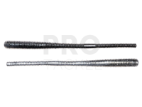 Soft Baits Live Target Finesse Tail Worm 11.4cm - Black/Silver