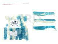 Soft baits Manns Predator 3 Two-color 80mm BU W
