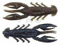 Soft Baits X Zone Lures Scented Stealth Craw 2.5" 6cm - Black Blue Flake/Green Pumpkin Laminate