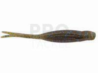 Soft Baits X Zone Lures Scented Stealth Minnow 2.75" 7cm - Green Pumkin Blue Flake