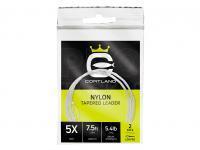 Cortland Nylon Tapered Leader Looped 9ft 2.74m 4X 7.2lb 3.2kg 2 pack