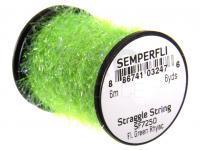 Semperfli Straggle String Micro Chenille 6m / 6.5 yards (approx) - SF7250 Fluoro Green Rhyacophilla