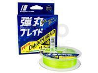 Braided line MajorCraft Dangan Braid X8 PE-Line Series | Green | 150m | #0.8 | 0.10mm