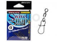 Snaps with swivel Decoy Swivel Snap SN-9 NS Black - #1 | 22lb
