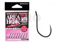 Hooks Decoy AH-2 Area Hook Type II Mat Black - #6