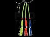 Dega Sea Rig 3 UV Octopus Side Arms 13cm Size 7/0 - Mix-Colors