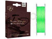 Braided Line Team Dragon 8X-Silk HPPE Fluo Light Green 135m 0.18mm