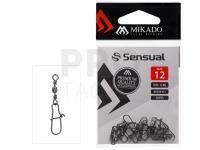 Mikado Barrel Swivel with Spinning Snap #4 - Black Nickel