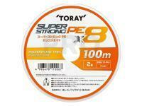 Braided Line Toray Super Strong PE x8 100m Connected #2.0 30lb