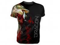 Breathable T-shirt Dragon - pike black XL