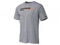 Savage Gear Signature Logo T-Shirt Grey Melange - XXL