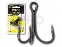 Treble Hooks Black Cat DG Coating 5pcs #4/0