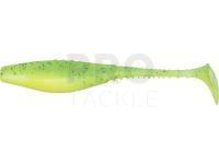 Soft baits Dragon Belly Fish Pro 10cm - Super Yellow/Chartreuse - Black/Blue glitter