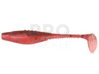 Soft baits Dragon Belly Fish Pro  5cm - Fluo Red/Motor Oil - Black Glitter