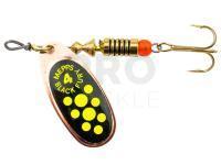Spinner Mepps Black Fury Copper / Chartreuse Dots - #4 | 8.00g