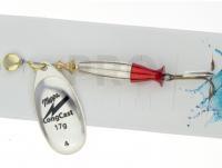 Spinner Mepps Aglia LongCast #4 17g - Silver / Red