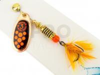 Spinner Mepps Black Fury Mouche #3 - Copper/Red Dots