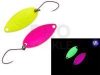 Trout Spoon Nories Masukuroto Tulle 1.4g 24mm - #002 (Fluo- Yellow / Pink)