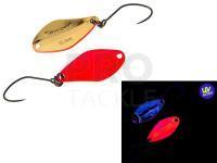 Trout Spoon Nories Masukuroto Weeper 0.9g 20mm - #001 (Fluo-Red / Gold)