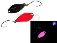 Trout Spoon Nories Masukuroto Weeper 0.9g 20mm - #039 (Pink Glow / Black)