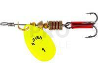 Spinner X-Fish Stark #1 2.5g - Nikel UV lime