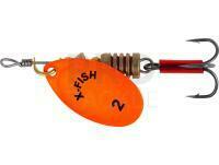 Spinner X-Fish Stark #2 4g - Nikel UV orange