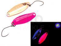 Trout Spoon Nories Masukuroto 2.9g - #034 (Fluo-Pink / Gold) UV