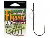 Hooks Decoy Flippin Straight Worm144 NS BLACK - #4/0