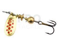 Spinner Mepps Comet Decorees #0 2g - Gold/Red Dots