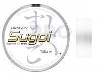 Braided Line Dragon Sugoi Superthin P.E. Braid White 135m 0.044mm