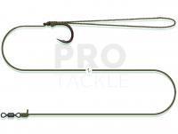 Catfish Leader Dam Madcat Coated Pellet Rig 55CM 0.75MM/1.20MM #1/0 SINKING 61KG / 135LB