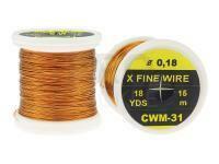 FMFly X-Fine Wire 0.18mm 18yds 15m - GOLD/ORANGE