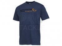 Savage Gear Signature Logo T-Shirt Blue Melange - L