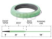 Fly line Cortland 333 Sinking Tip | Charcoal / Mint Green | 90ft | WF5S/F