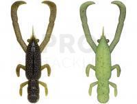 Soft Baits Fish Arrow Freerig Shrimp 2.6 inch - Green Pumpkin/Chart (two-tone)