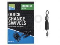 Preston Quick Change Swivels - Medium | 8 per pack