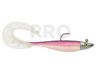 Soft Baits Delalande Zand Curly 12cm + jig head 14g - 398 - NATURAL BLACK PINKY