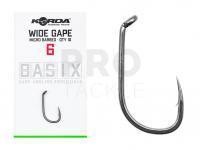 Hooks Korda Basix Wide Gape Barbed - #6