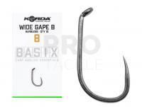 Hooks Korda Basix Wide Gape Barbless - #8